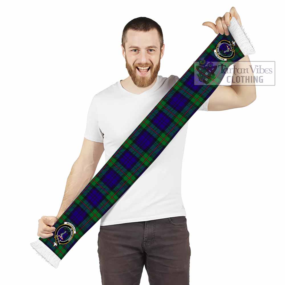 Tartan Vibes Clothing MacKinlay (McKinlay) Tartan Ruffneck Scarf with Family Crest