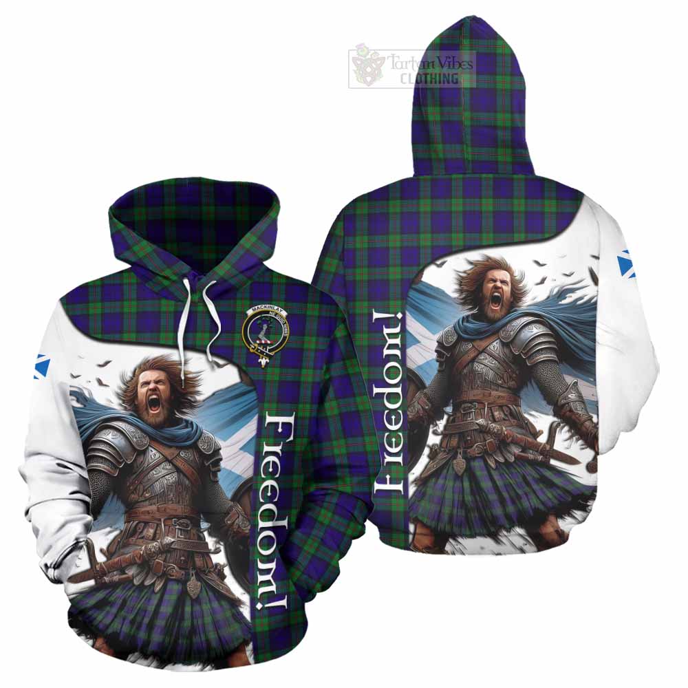 Tartan Vibes Clothing MacKinlay (McKinlay) Crest Tartan Hoodie Inspired by the Freedom of Scottish Warrior