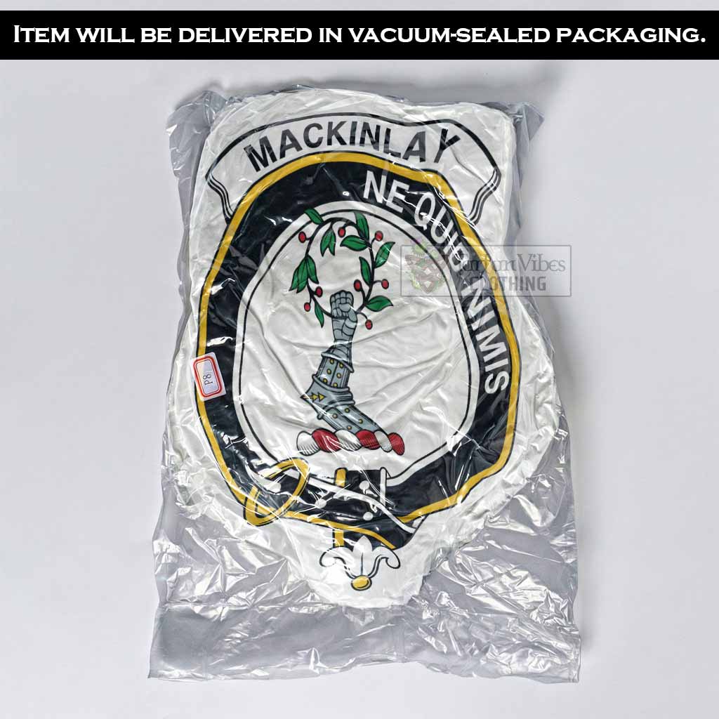 MacKinlay (McKinlay) Clan Crest Shaped Throw Pillow, Scottish Clan Badge Decorative Pillow
