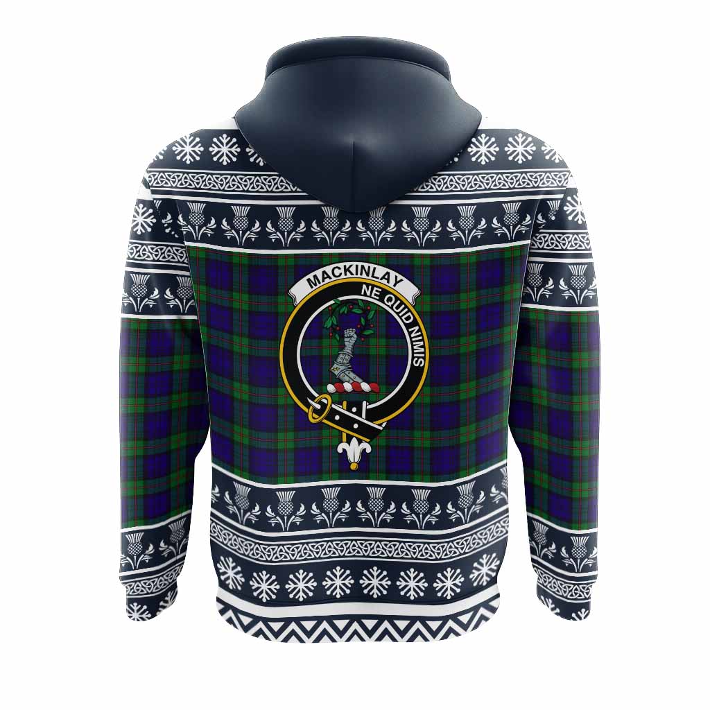 MacKinlay (McKinlay) Clan Tartan Christmas Hoodie with Family Crest - Tartan Vibes Clothing