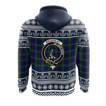 MacKinlay (McKinlay) Clan Tartan Christmas Hoodie with Family Crest - Tartan Vibes Clothing
