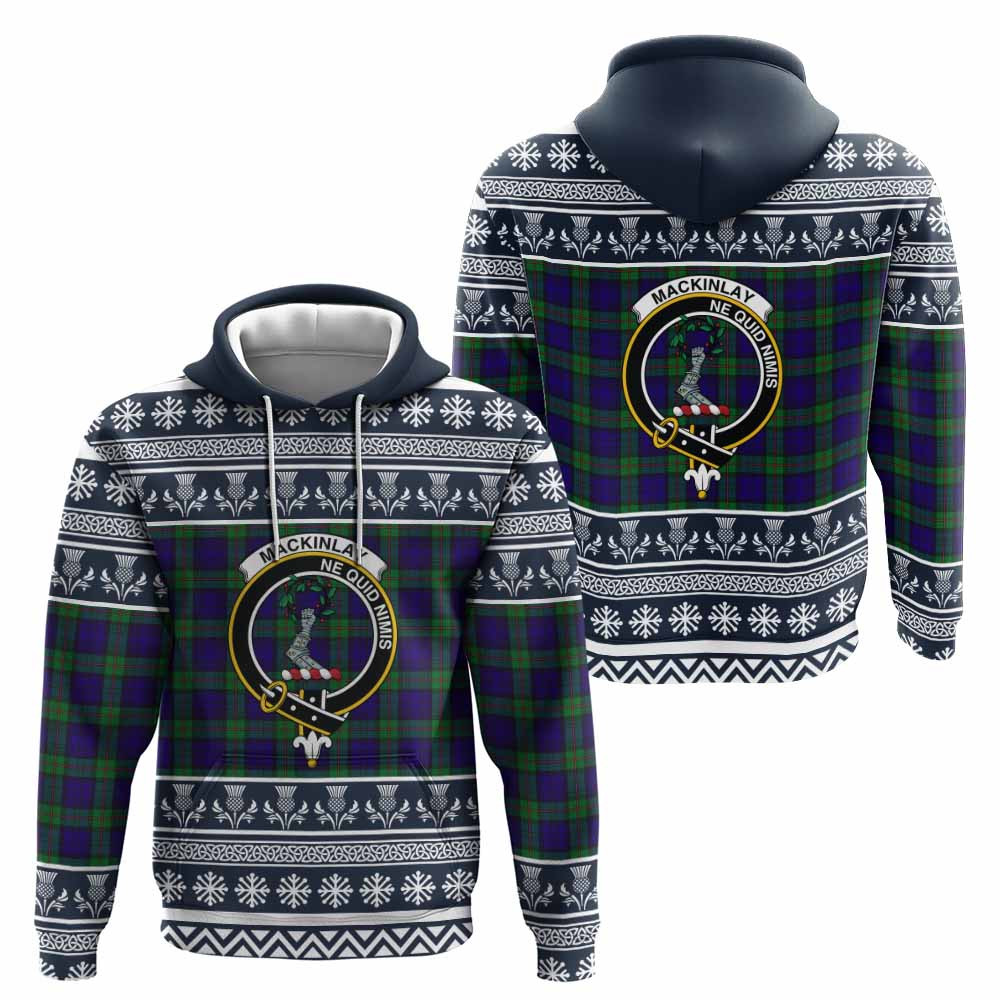 MacKinlay (McKinlay) Clan Tartan Christmas Hoodie with Family Crest - Tartan Vibes Clothing