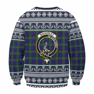 MacKinlay (McKinlay) Clan Tartan Christmas Sweatshirt with Family Crest - Tartan Vibes Clothing