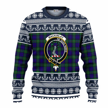 MacKinlay (McKinlay) Clan Tartan Christmas Ugly Sweater with Family Crest - Tartan Vibes Clothing