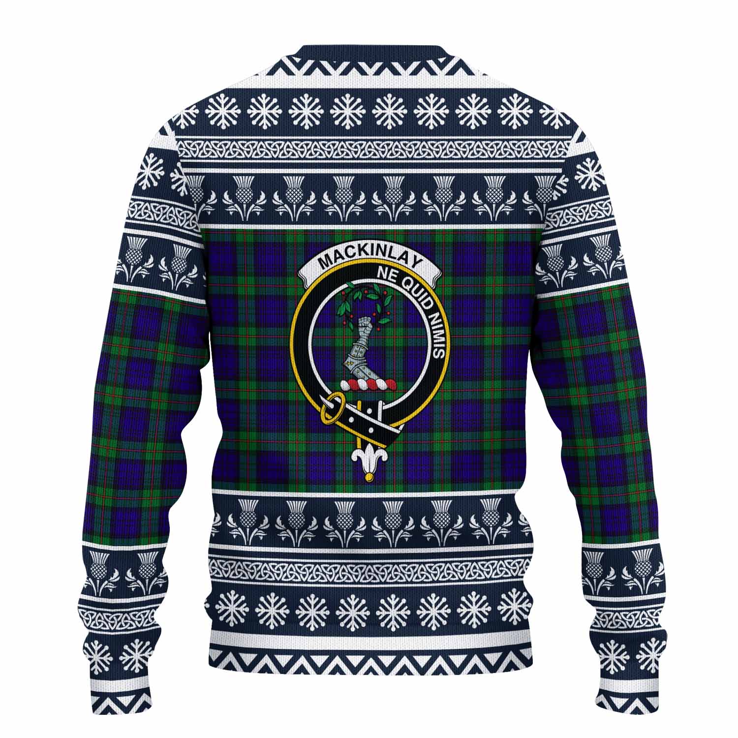 MacKinlay (McKinlay) Clan Tartan Christmas Ugly Sweater with Family Crest - Tartan Vibes Clothing