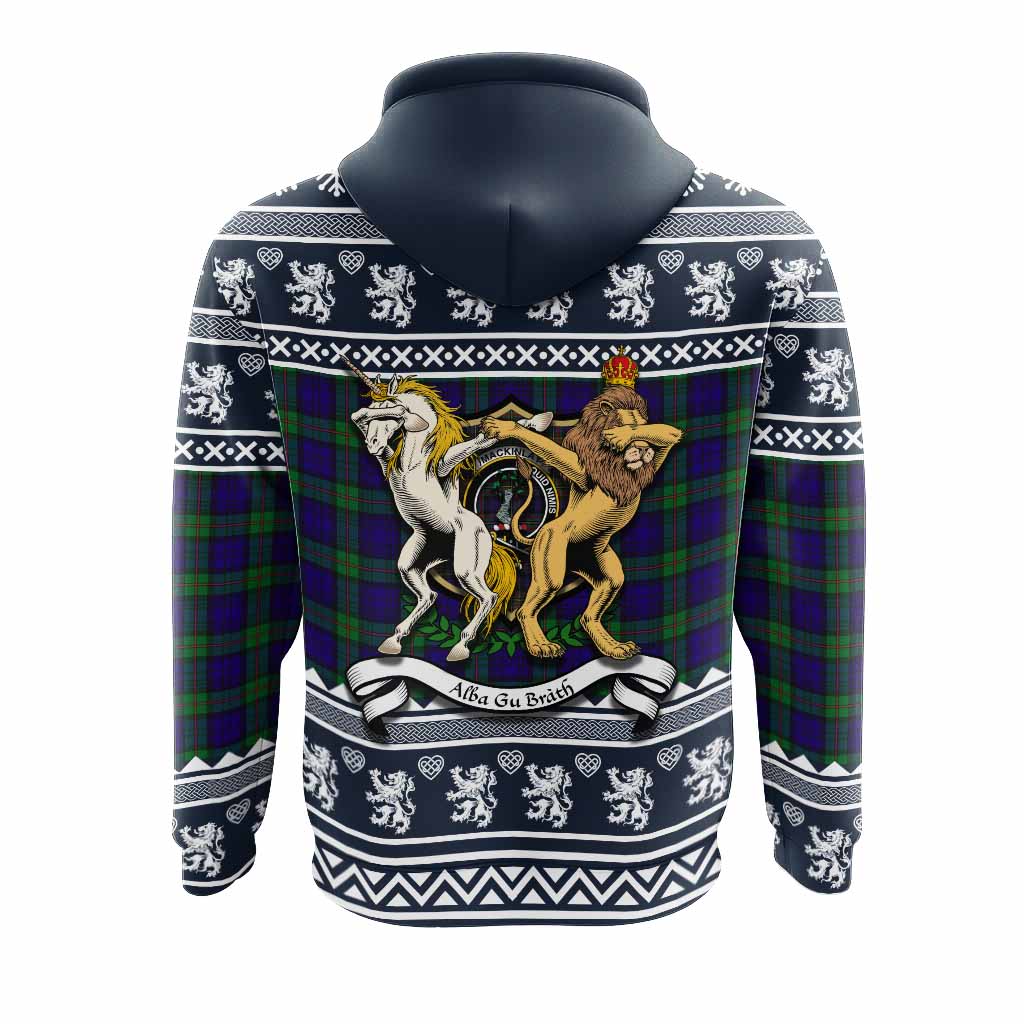 MacKinlay (McKinlay) Clan Tartan Crest Christmas Hoodie Coat of Arms Funny Style - Tartan Vibes Clothing