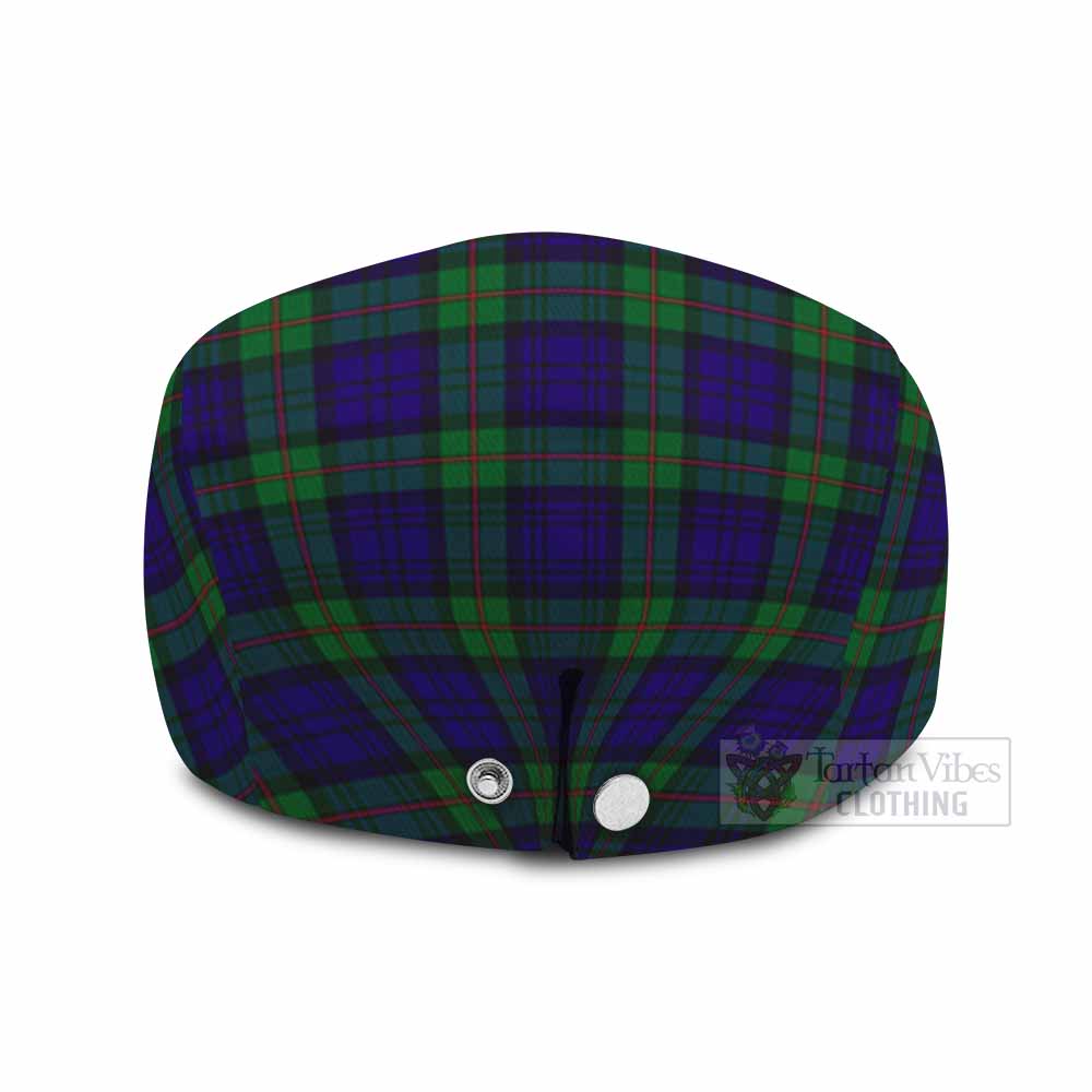 MacKinlay (McKinlay) Family Crest Tartan Jeff Cap, Tartan Flat Cap