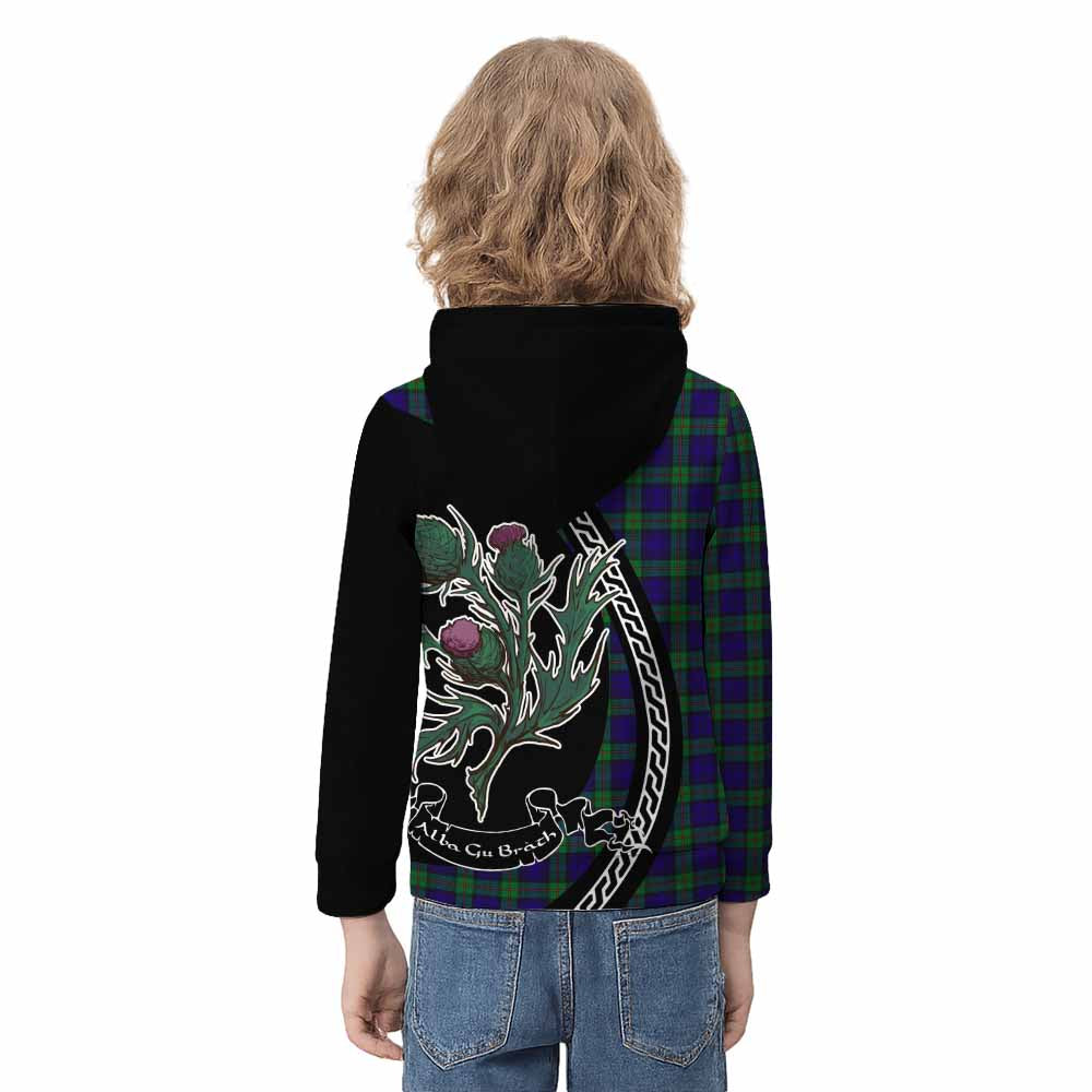 MacKinlay (McKinlay) Family Crest Tartan Kid Hoodie Alba Thistle Inspired - Tartan Vibes Clothing