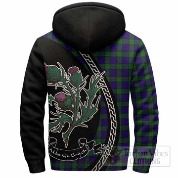 MacKinlay (McKinlay) Family Crest Tartan Sherpa Hoodie Alba Thistle Inspired - Tartan Vibes Clothing