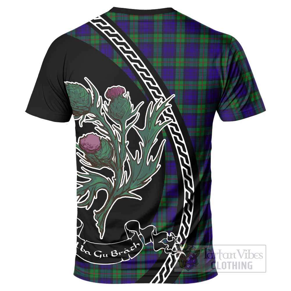 MacKinlay (McKinlay) Family Crest Tartan T-Shirt Alba Thistle Inspired - Tartan Vibes Clothing