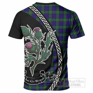 MacKinlay (McKinlay) Family Crest Tartan T-Shirt Alba Thistle Inspired - Tartan Vibes Clothing
