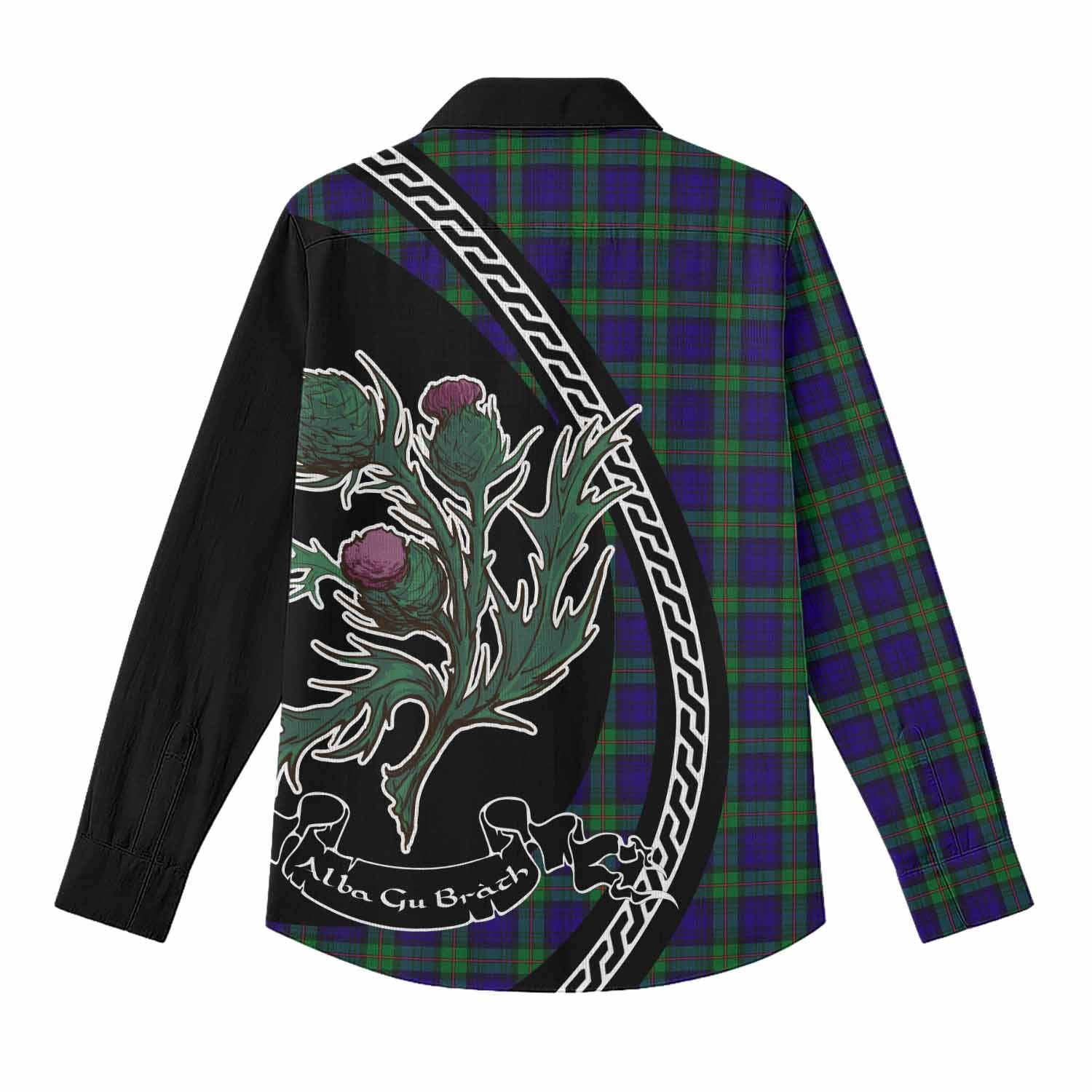 MacKinlay (McKinlay) Family Crest Tartan Women Casual Shirt Alba Thistle Inspired - Tartan Vibes Clothing