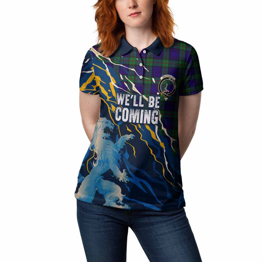 MacKinlay (McKinlay) Scotland Tartan Women Polo Shirt WC2026 Football - We'll Be Coming