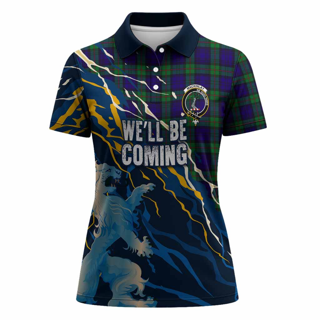 MacKinlay (McKinlay) Scotland Tartan Women Polo Shirt WC2026 Football - We'll Be Coming