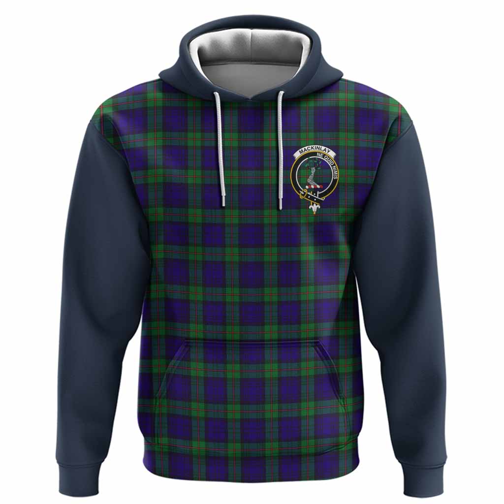 MacKinlay (McKinlay) Tartan Accent Hoodie with Family Crest