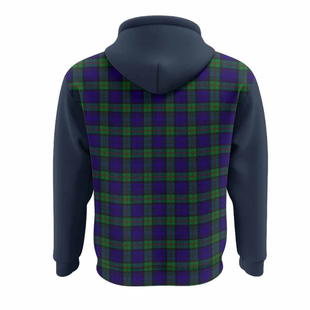 MacKinlay (McKinlay) Tartan Accent Hoodie with Family Crest