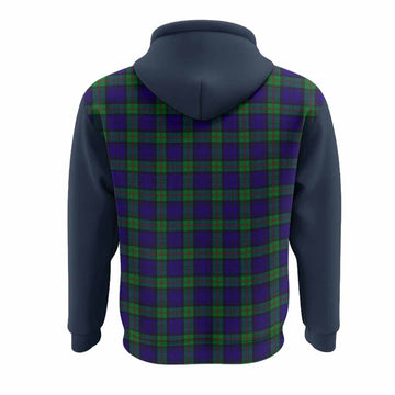 MacKinlay (McKinlay) Tartan Accent Hoodie with Family Crest