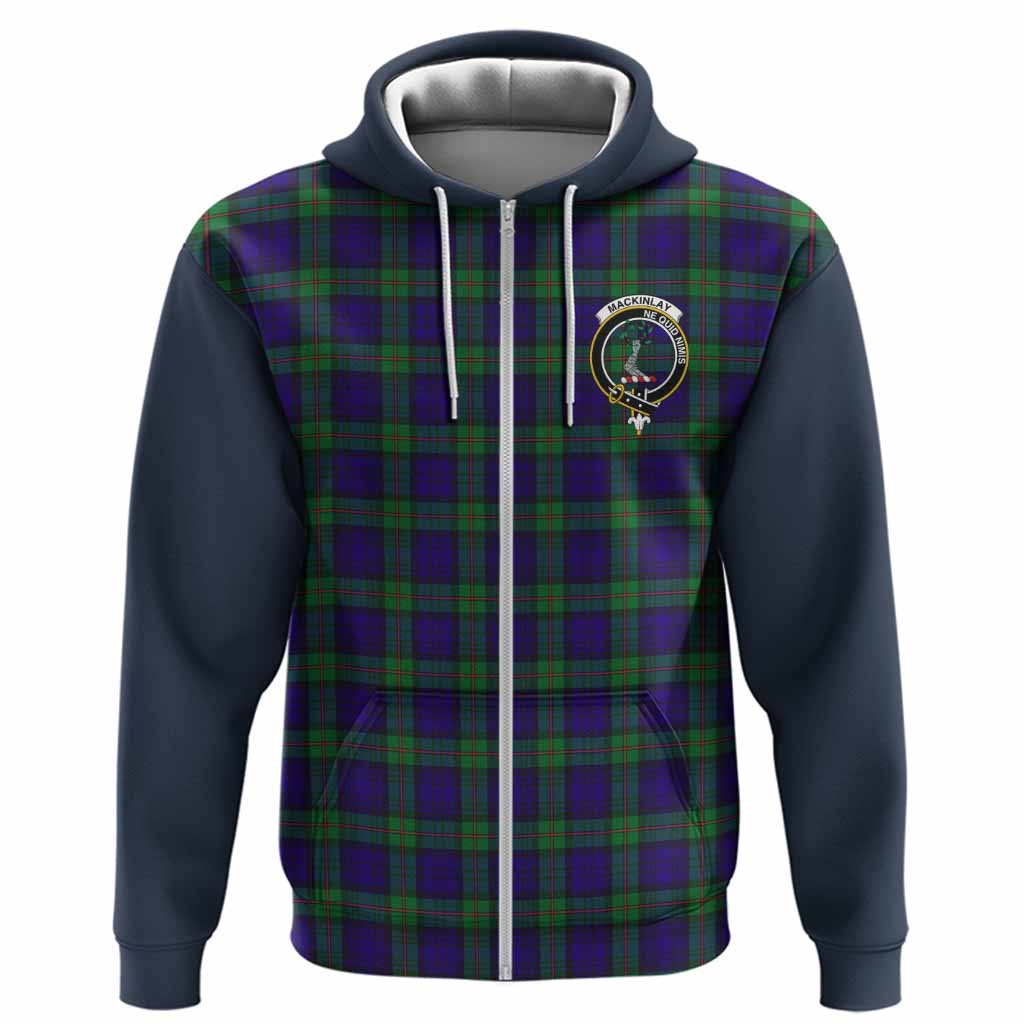 MacKinlay (McKinlay) Tartan Accent Hoodie with Family Crest