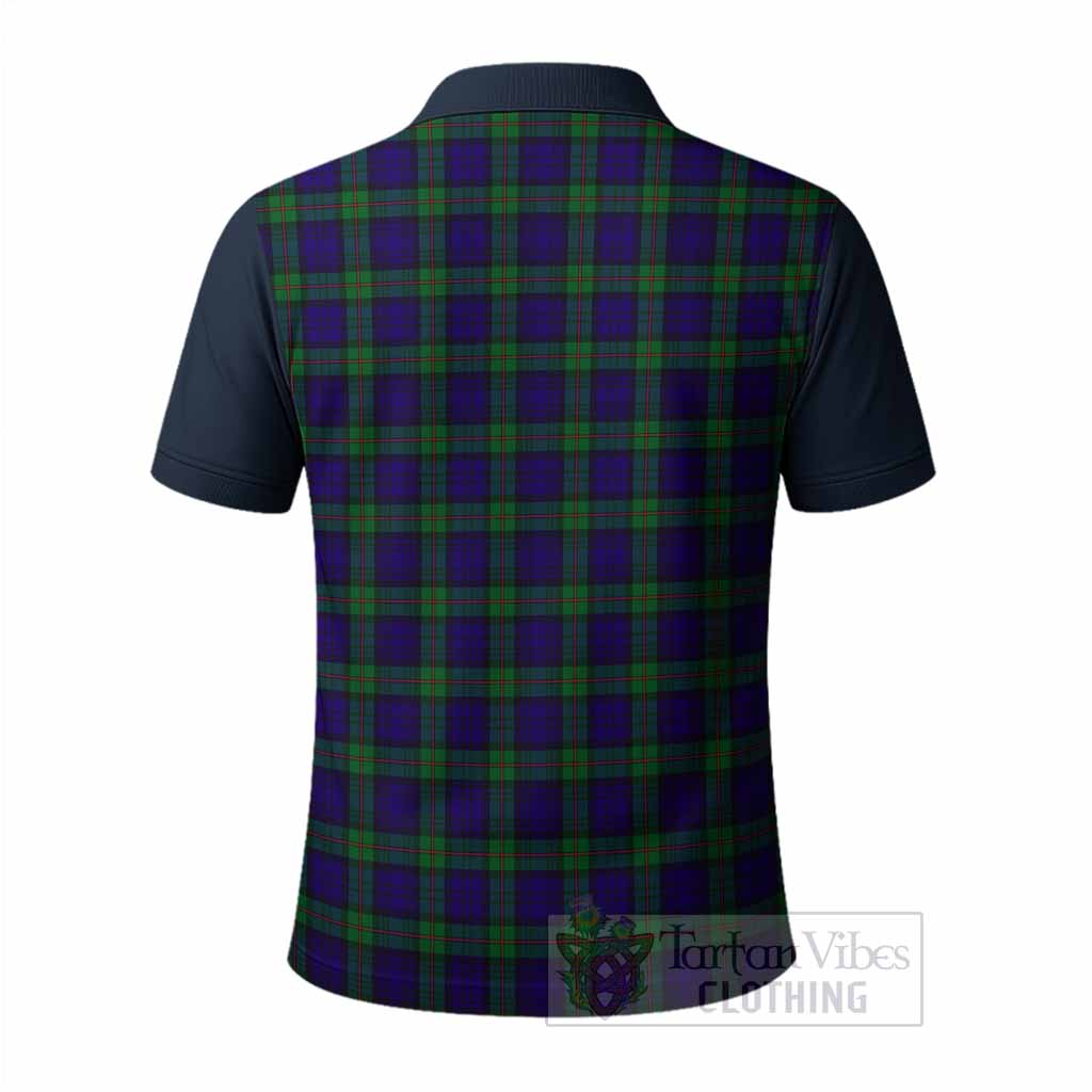 MacKinlay (McKinlay) Tartan Accent Polo Shirt with Family Crest