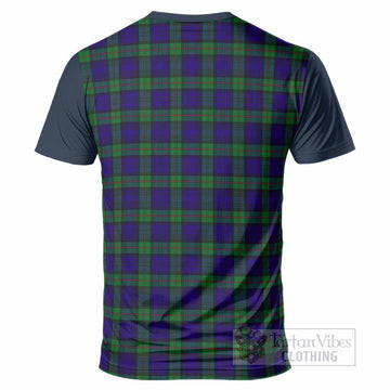 MacKinlay (McKinlay) Tartan Accent T-Shirt with Family Crest