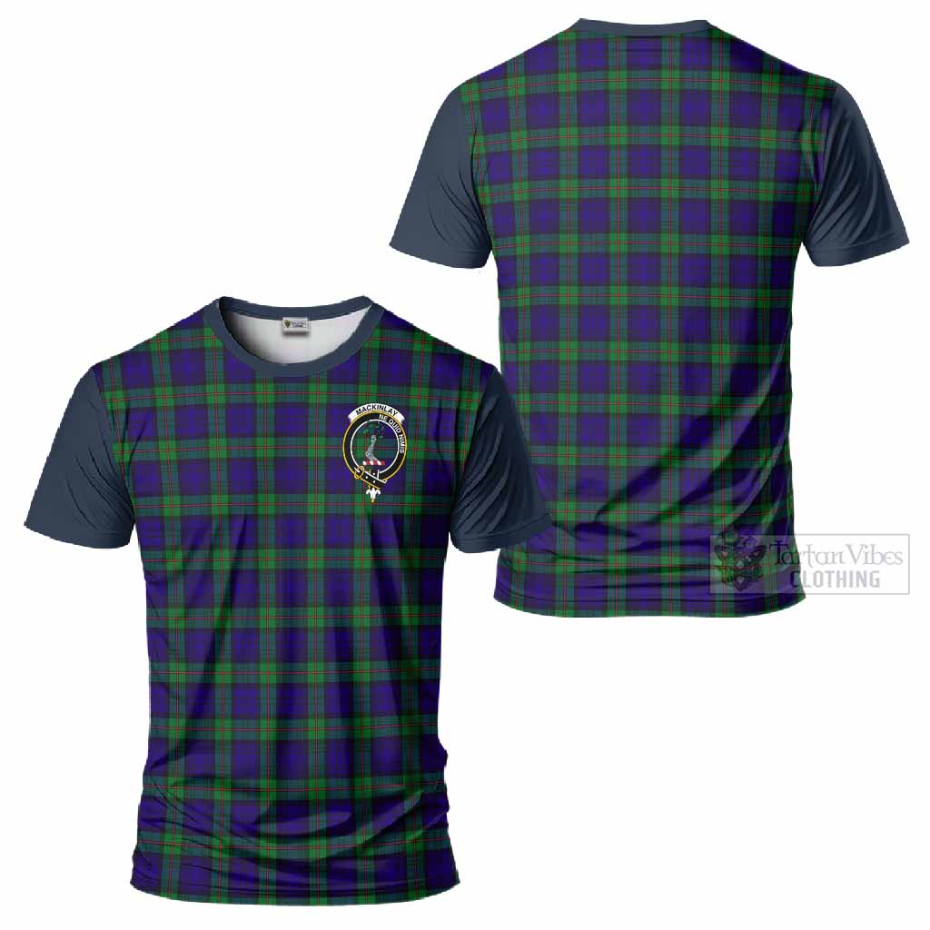 MacKinlay (McKinlay) Tartan Accent T-Shirt with Family Crest