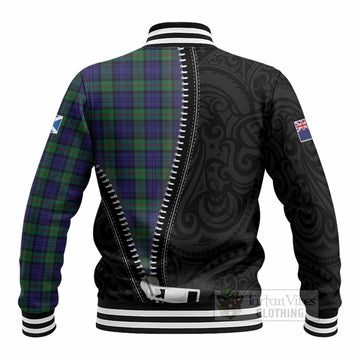 MacKinlay (McKinlay) Tartan Baseball Jacket New Zealand Pattern Unique Zipper Stylized