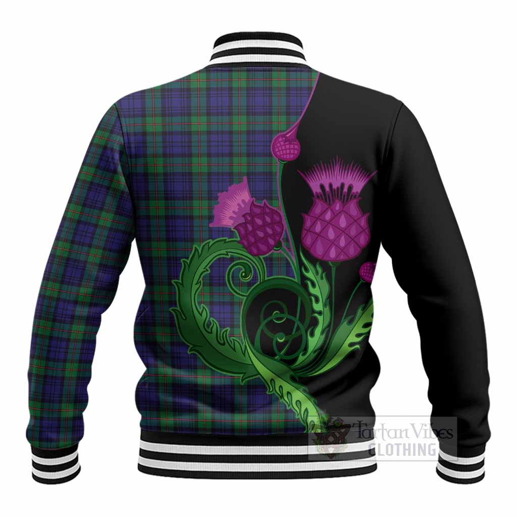 MacKinlay (McKinlay) Tartan Baseball Jacket Traditional Scottish Thistle