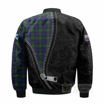 MacKinlay (McKinlay) Tartan Bomber Jacket New Zealand Pattern Unique Zipper Stylized