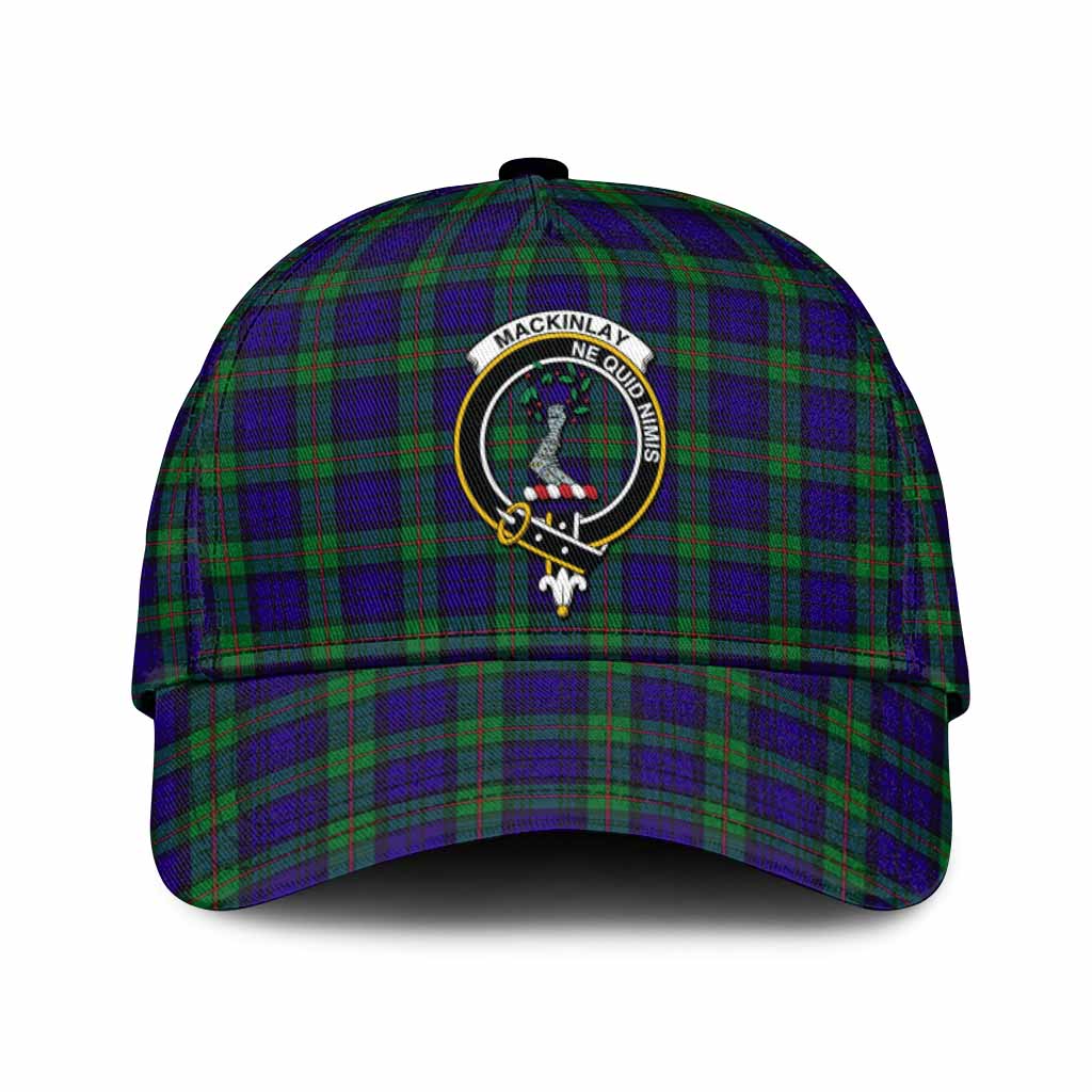 MacKinlay (McKinlay) Tartan Classic Cap with Family Crest