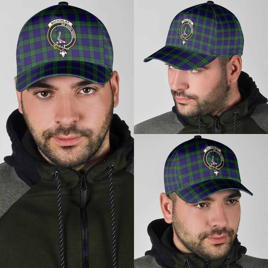 MacKinlay (McKinlay) Tartan Classic Cap with Family Crest