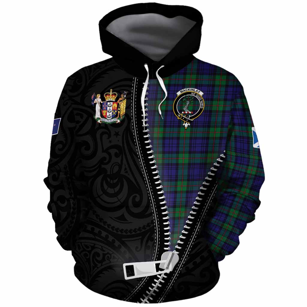 MacKinlay (McKinlay) Tartan Cotton Hoodie New Zealand Pattern Unique Zipper Stylized
