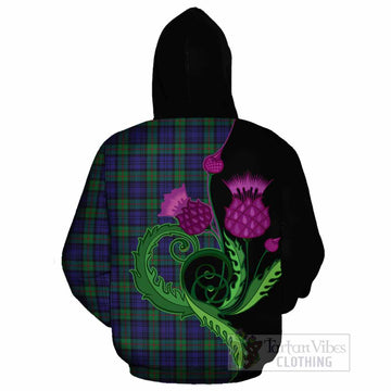 MacKinlay (McKinlay) Tartan Cotton Hoodie Traditional Scottish Thistle