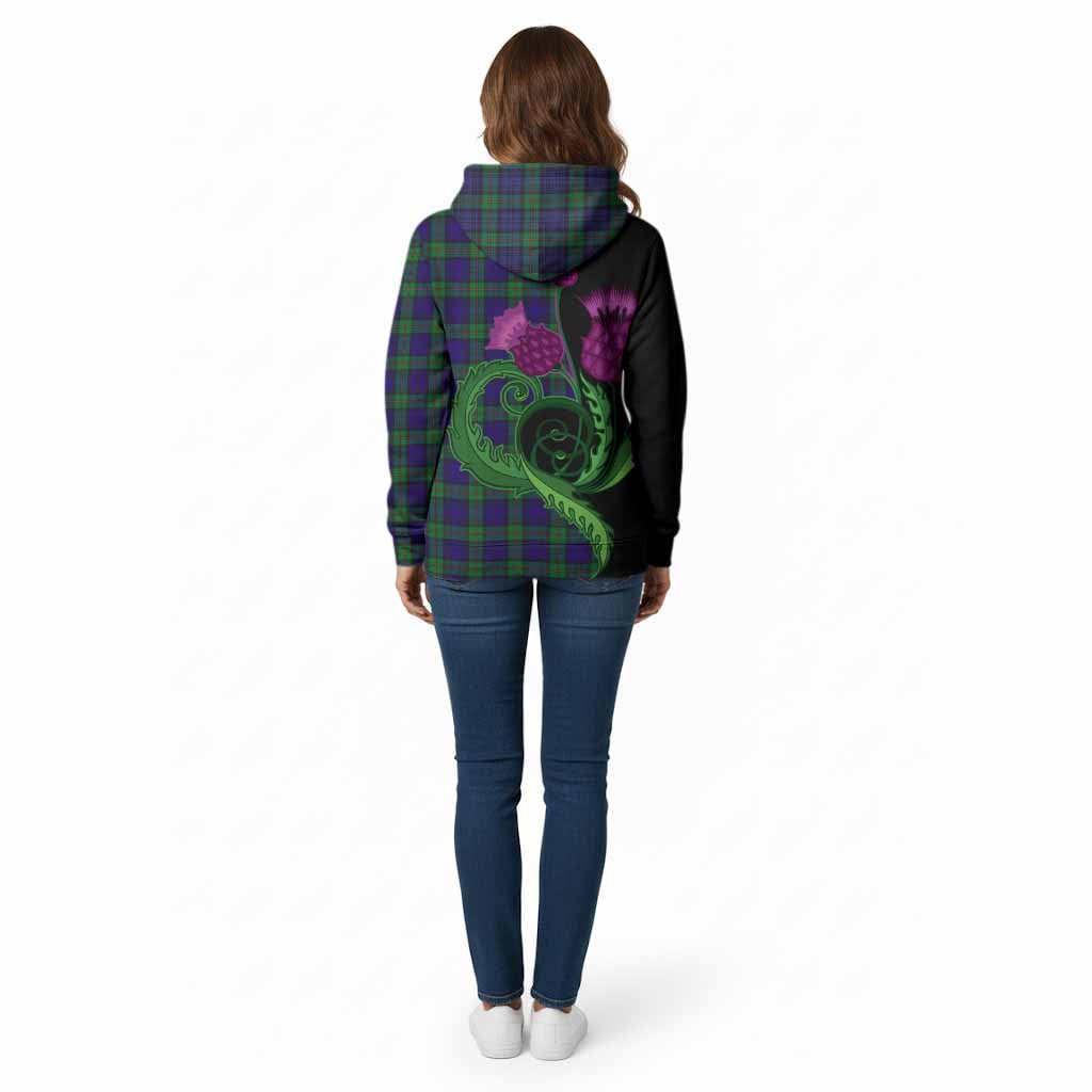 MacKinlay (McKinlay) Tartan Cotton Hoodie Traditional Scottish Thistle