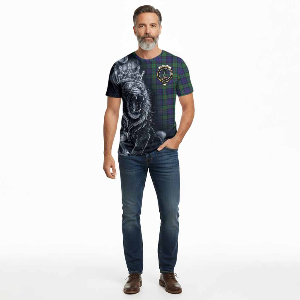 MacKinlay (McKinlay) Tartan Cotton T-shirt Roaring Lion Heritage