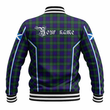 MacKinlay (McKinlay) Tartan Crest Baseball Jacket Scotland Coat of Arm Flag Style - Tartan Vibes Clothing