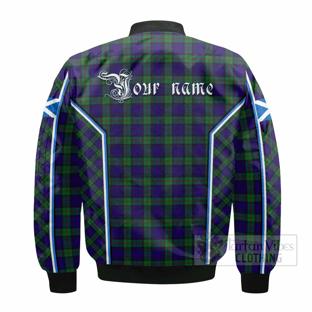 MacKinlay (McKinlay) Tartan Crest Bomber Jacket Scotland Coat of Arm Flag Style - Tartan Vibes Clothing