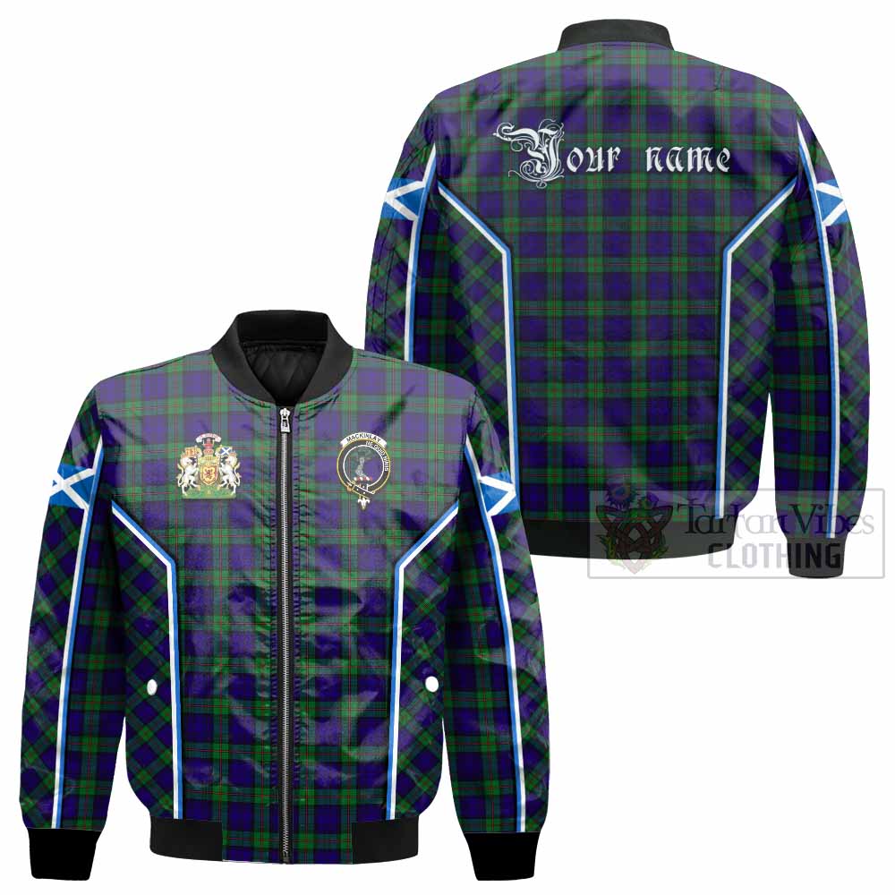 MacKinlay (McKinlay) Tartan Crest Bomber Jacket Scotland Coat of Arm Flag Style - Tartan Vibes Clothing