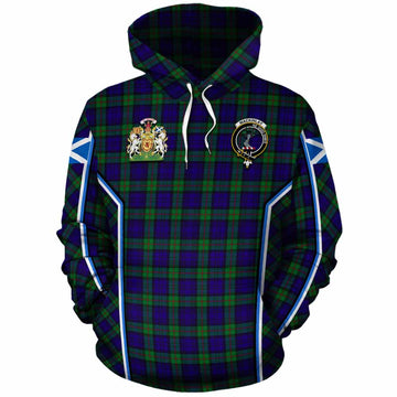 MacKinlay (McKinlay) Tartan Crest Cotton Hoodie Scotland Coat of Arm Flag Style - Tartan Vibes Clothing