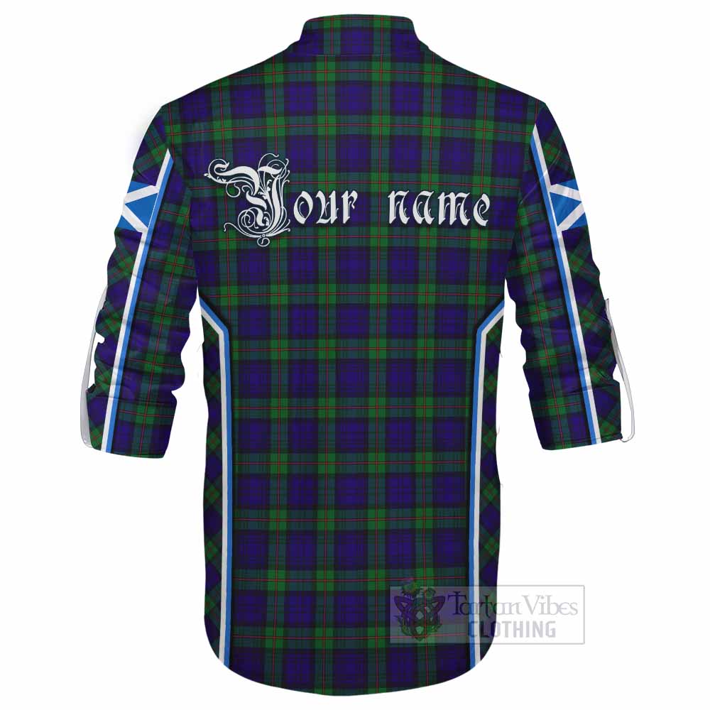 MacKinlay (McKinlay) Tartan Crest Ghillie Kilt Shirt Scotland Coat of Arm Flag Style - Tartan Vibes Clothing