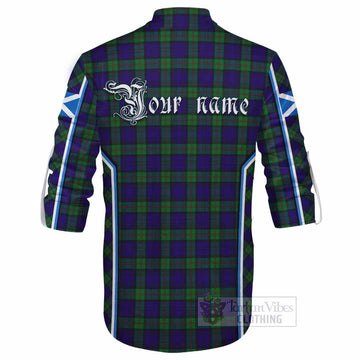 MacKinlay (McKinlay) Tartan Crest Ghillie Kilt Shirt Scotland Coat of Arm Flag Style - Tartan Vibes Clothing
