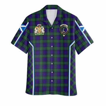 MacKinlay (McKinlay) Tartan Crest Hawaiian Shirt Scotland Coat of Arm Flag Style - Tartan Vibes Clothing