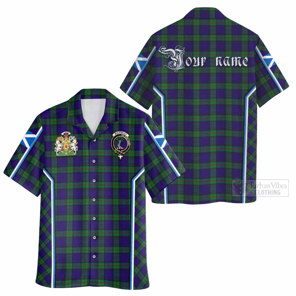 MacKinlay (McKinlay) Tartan Crest Hawaiian Shirt Scotland Coat of Arm Flag Style - Tartan Vibes Clothing
