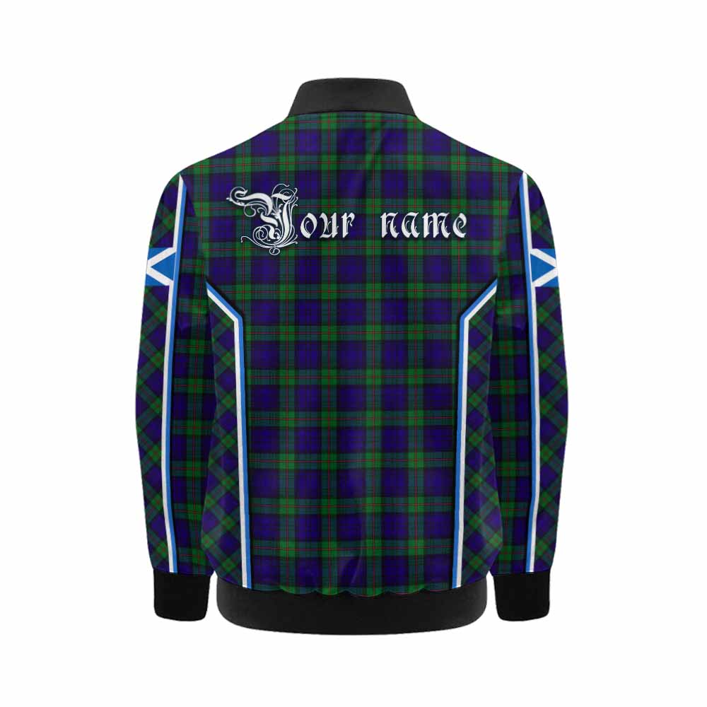 MacKinlay (McKinlay) Tartan Crest Kid Bomber Jacket Scotland Coat of Arm Flag Style - Tartan Vibes Clothing