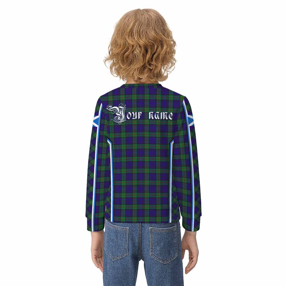 MacKinlay (McKinlay) Tartan Crest Kid Knitted Sweatshirt Scotland Coat of Arm Flag Style - Tartan Vibes Clothing