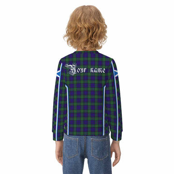 MacKinlay (McKinlay) Tartan Crest Kid Knitted Sweatshirt Scotland Coat of Arm Flag Style - Tartan Vibes Clothing