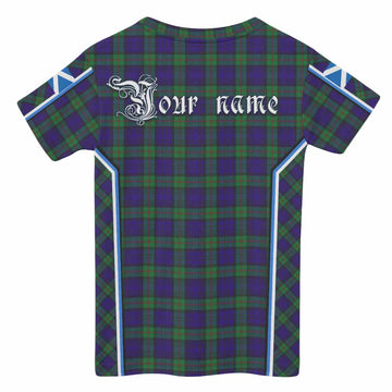 MacKinlay (McKinlay) Tartan Crest Kid T-shirt Scotland Coat of Arm Flag Style - Tartan Vibes Clothing