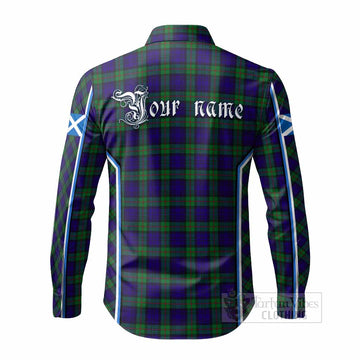 MacKinlay (McKinlay) Tartan Crest Long Sleeve Button Shirts Scotland Coat of Arm Flag Style - Tartan Vibes Clothing