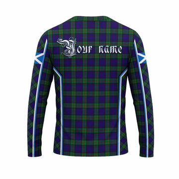MacKinlay (McKinlay) Tartan Crest Long Sleeve T-Shirt Scotland Coat of Arm Flag Style - Tartan Vibes Clothing