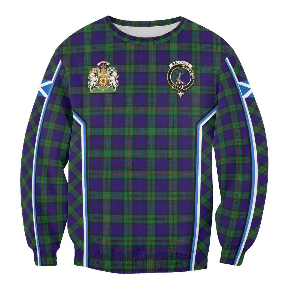 MacKinlay (McKinlay) Tartan Crest Sweatshirt Scotland Coat of Arm Flag Style - Tartan Vibes Clothing