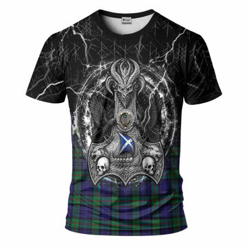 MacKinlay (McKinlay) Tartan Crest T-Shirt Celtic Odin's Raven Legacy